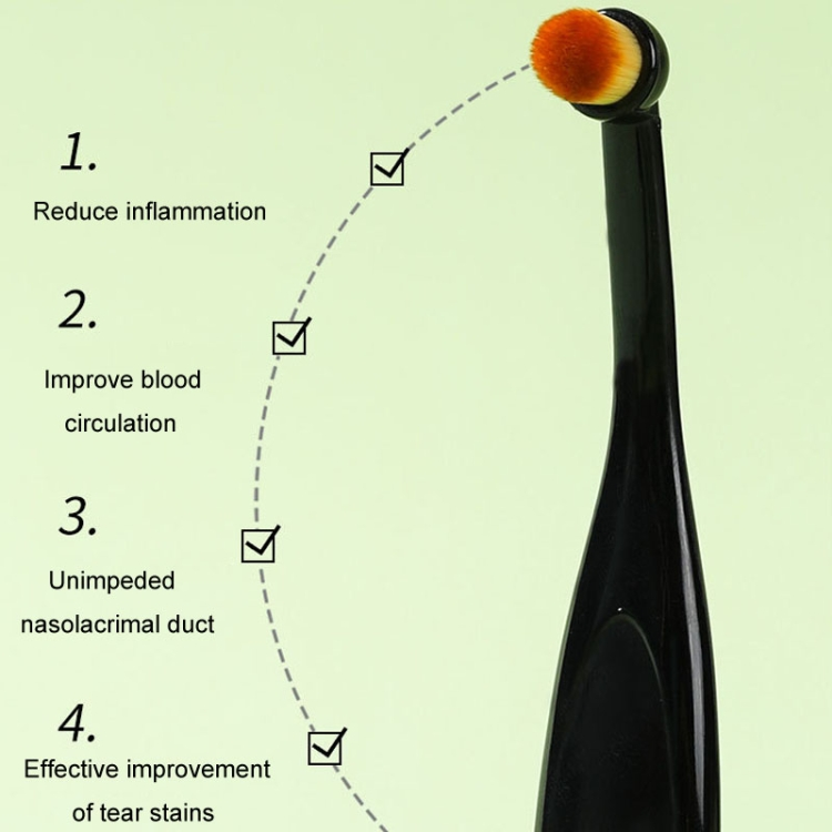 Dog Cat Tear Stain Remover Brush Soft Bristle Eye Cleaning Tool